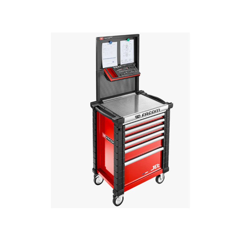 Grande étagère inclinée pour panneau perforé, trous carrés, 6 x 6 mm - FACOM FRANCE | JET.WA22-3