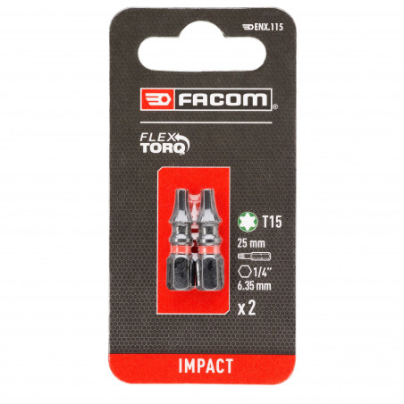 Boite de 5 embouts de vissage INOX TORX® 1/4 T30 - L.25 mm | KS Tools