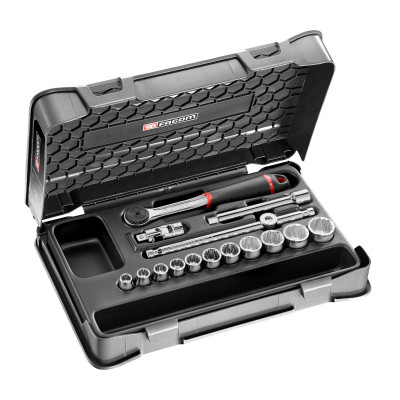 Coffret douilles 3/8" 12 pans - Facom | J.161-2P12U