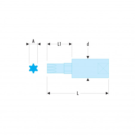 Douille 1/4" OGVGRIP 6p 6 mm - Facom | RTM.6GRP