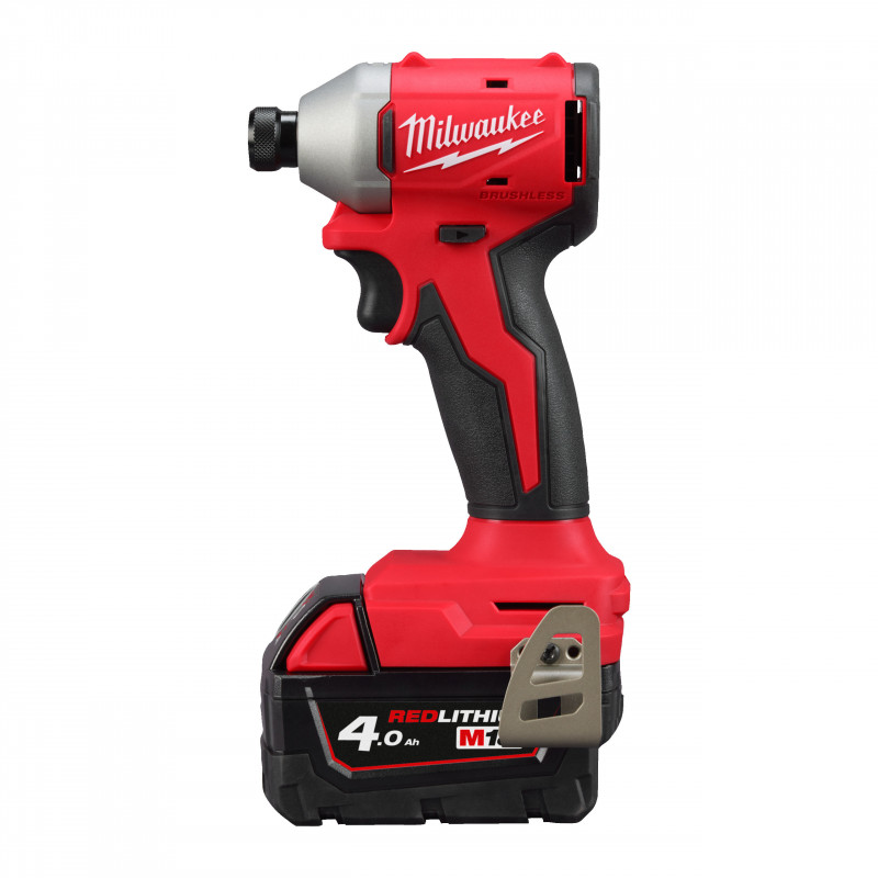 Visseuse à chocs Compacte Hex 1/4 BRUSHLESS, 18V, 4,0Ah, 190 Nm - Milwaukee | 4933492840