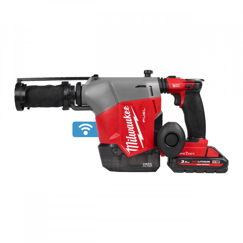 Perforateur SDS+, FUEL, 18V, 3,0 Ah, 2,3J EPTA, ONE-KEY,16 mm avec extracteur de poussière intégré - Milwaukee | 4933493533