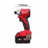 Visseuse à chocs Compacte Hex 1/4 BRUSHLESS, 18V, 4,0Ah, 190 Nm - Milwaukee | 4933492840