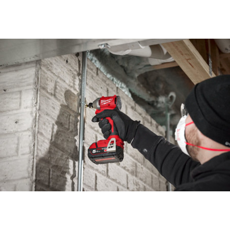 Visseuse à chocs compacte Hex 1/4 BRUSHLESS, 18V, 5,0Ah, 3 vitesses, 190 Nm - Milwaukee | 4933492843