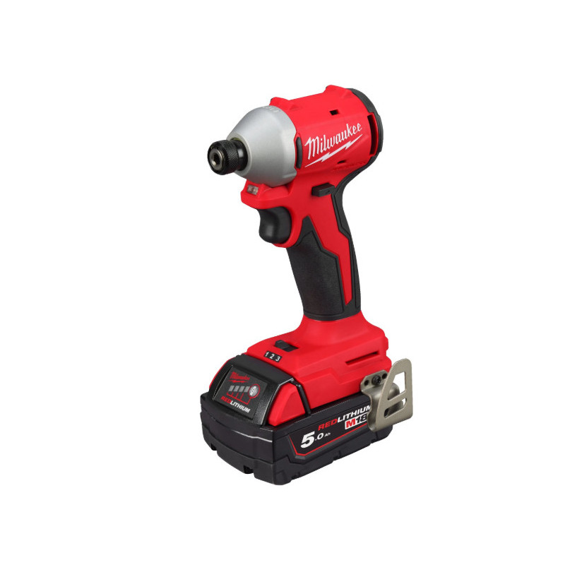 Visseuse à chocs compacte Hex 1/4 BRUSHLESS, 18V, 5,0Ah, 3 vitesses, 190 Nm - Milwaukee | 4933492843