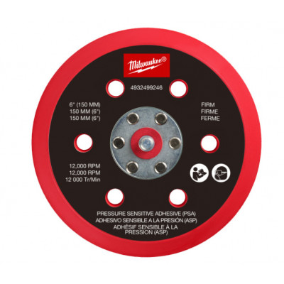 Plateau de ponçage pour polisseuse M12 FUEL 150 mm - Rigide avec système auto-agrippant