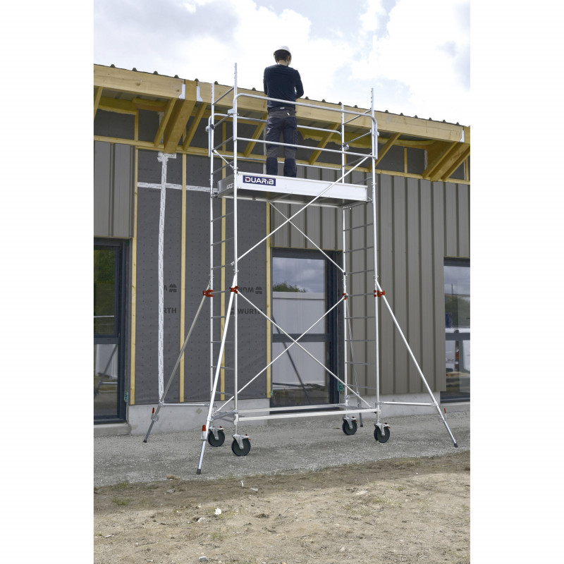 ECHAFAUDAGE ROULANT ACIER - ALTITUDE ACIER - LONGUEUR 2M00 - GC MONOBLOC - Duarib LD | 8120012