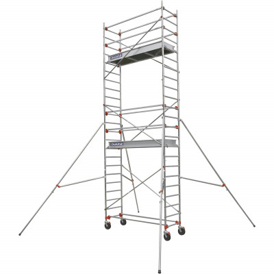 ECHAFAUDAGE ROULANT ALU - ALTITUDE ALU - LONG. 2M05 - BASE STD - GC LISSES - Duarib LD | 613712
