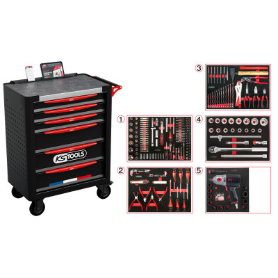 Servante 6 tir France, 298 pcs - KSTools | 824.6298F