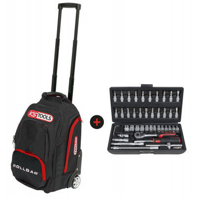 Sac ROLLBAG + douilles 1/4'' - KSTools | 850.0334-A1