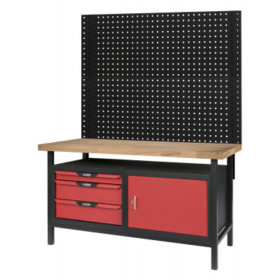 Etabli 1,5m +panneaux perforés - KSTools | 865.0140-A1