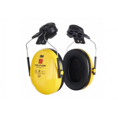 Coquilles antibruit 3M™ PELTOR™ Optime™ I, jaune, monté sur casque, H510P3E-405-GU | 7000039617