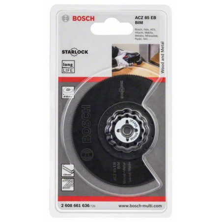2608661636 Lame segment BIM ACZ 85 EB Wood and Metal Accessoire Bosch pro outils