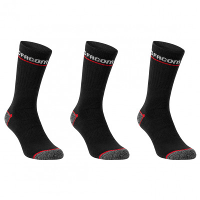 Lot de 3 chaussettes de travail longues  - FACOM | FX/1/CHS/X3/RED39