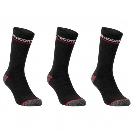 Lot de 3 chaussettes de travail longues  - FACOM | FX/1/CHS/X3/RED39