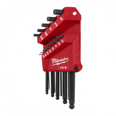 SET CLÉ IMPÉRIALE EN L SPHÉRIQUE 13PCS  - Milwaukee | 4932493615