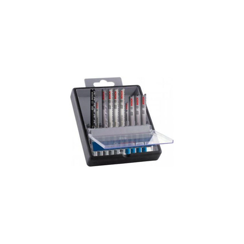 Lames de scie sauteuse Robust Line Wood and Metal, emmanchement en T, set de 10 pièces BOSCH | 2607011943