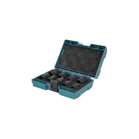 Coffret 9 douilles Impact Black à chocs 1/2'' Makita | E-16564