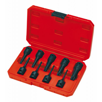 DOUILLES TOURNEVIS 1/2'' A CHOCS LONGUE TORX EN COFFRET - SAM | CP-NSTJ