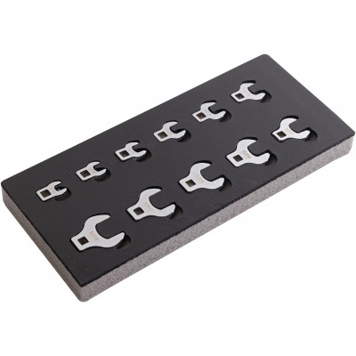 MODULE MOUSSE 1/3 DE 11 EMBOUTS CROWFOOT 3/8'' EN POUCE - SAM | JCF-J11PMM
