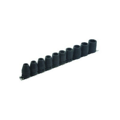 DOUILLE A CHOCS 1/2'' SUR RACK - JEU DE 10 DE 8 A 18 MM - SAM | NS-J10R