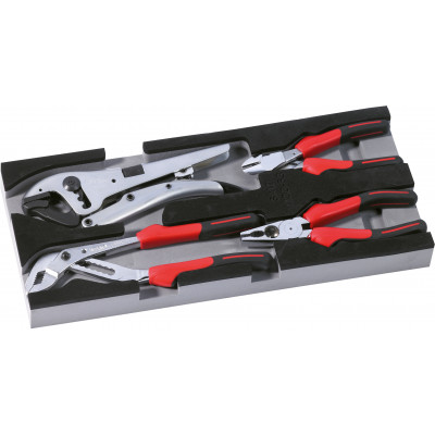 MODULE MOUSSE 1/3 DE 4 PINCES CHROMEES POLIES - SAM | P21-J4M