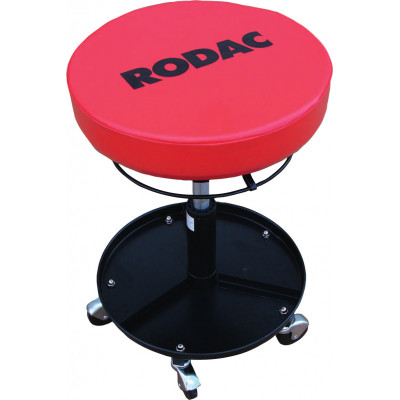 TABOURET D'ATELIER A ROULETTES - SIEGE ROUGE - CAP. 90 KG - SAM | TL3010N