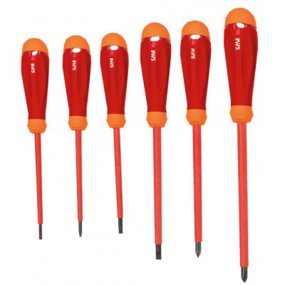 TOURNEVIS ISOLES 1000 VOLTS - JEU DE 6 - SAM | ZTC-J6