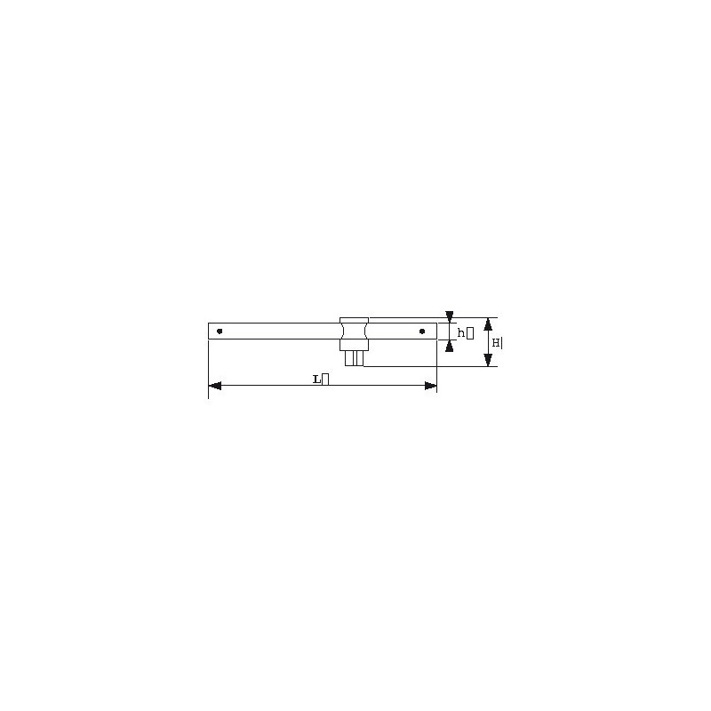 POIGNEE COULISSANTE 1/4'' BRILLANTE - SAM | R-120