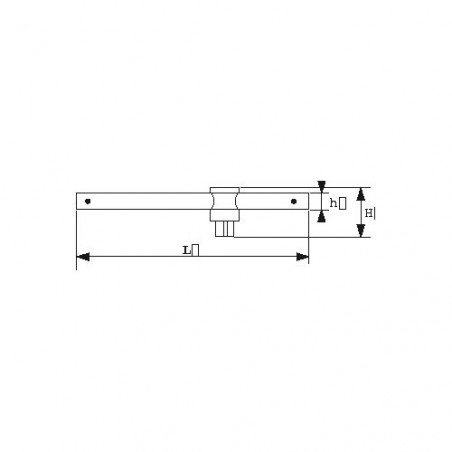 POIGNEE COULISSANTE 1/4'' BRILLANTE - SAM | R-120