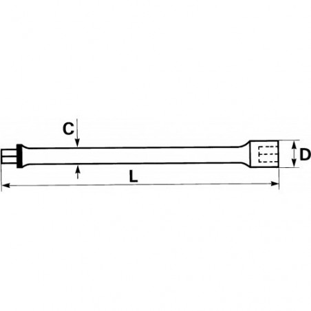 RALLONGE COURTE 3/4'' - SAM | C-208