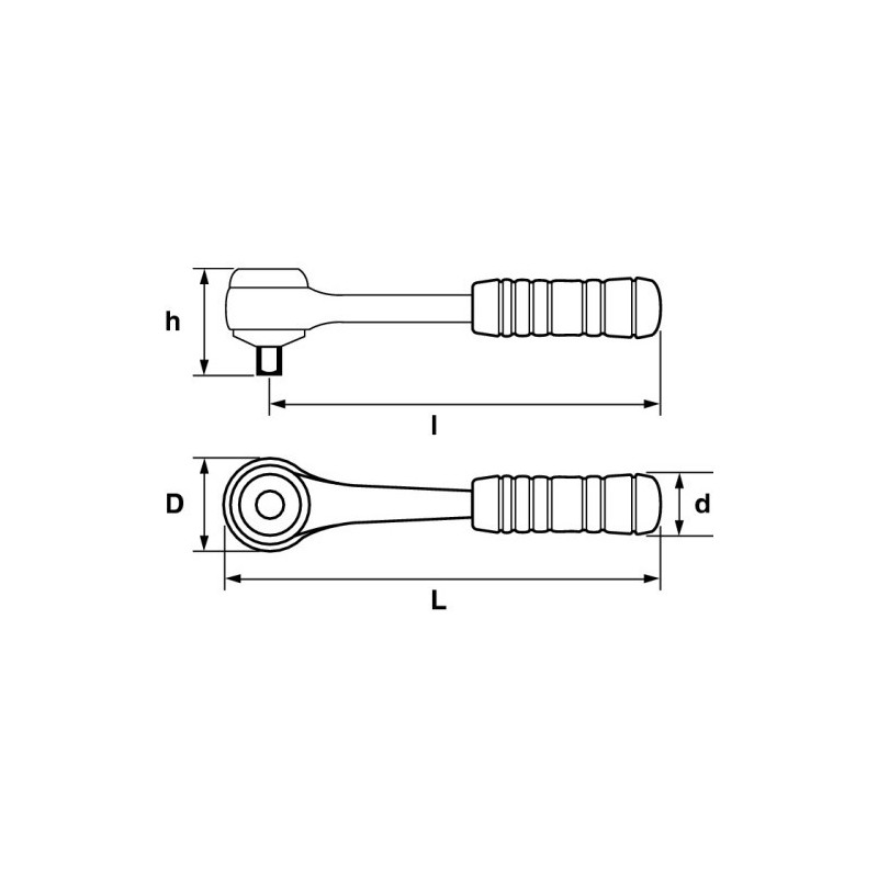 CLIQUET 3/4'' A INVERSION CENTRALE 167 MM - SAM | C-150