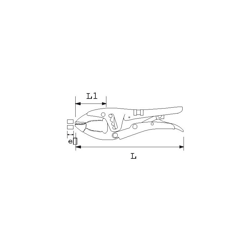 PINCE-ETAU GRANDE CAPACITE MORS MOBILE - SPECIAL CORNIERES - SAM | 212-35