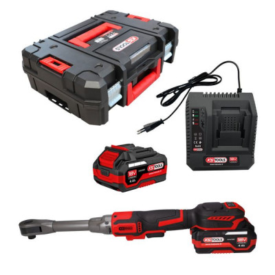 Coffret clé à rochet 1/2'' 18 V, 2 batteries et chargeur KSTOOLS | 515.4740F