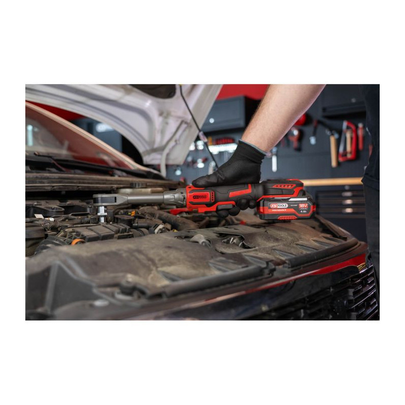 Coffret clé à rochet 1/2'' 18 V, 2 batteries et chargeur KSTOOLS | 515.4740F