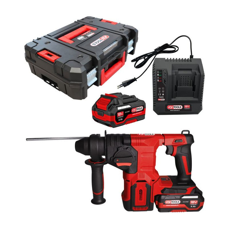 Coffret perforateur 18 V 900W , 2 batteries et chargeur KSTOOLS | 515.4750F