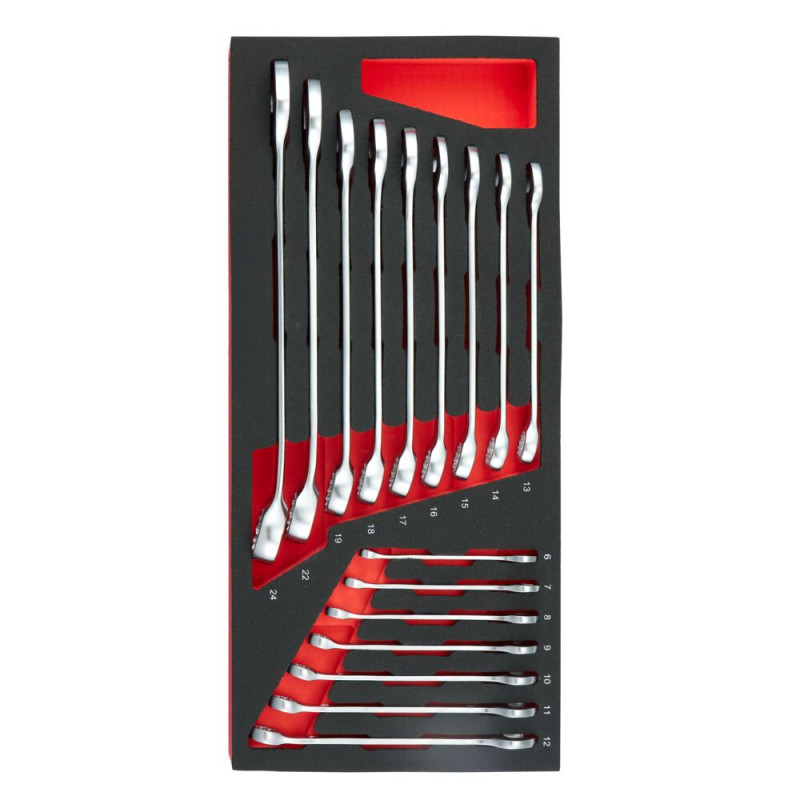 Jeu de 16 cles mixtes 40B en module mousse - FACOM | MODM.40B-16PF