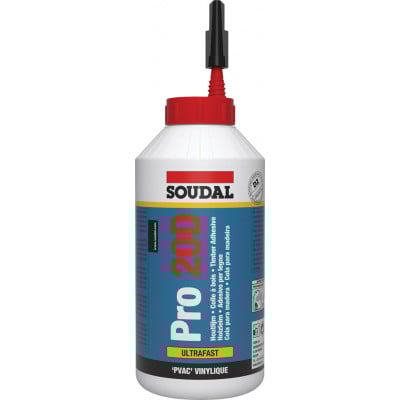 Colle à bois Blanche Rapide PRO 20D Biberon 750 GR - SOUDAL | 108767