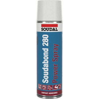 Mousse adhésive SOUDABOND 280 Power Spray 280 PS Aérosol 500 ML - SOUDAL | 146311
