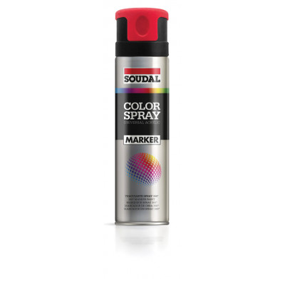 Traceur de Chantier Color Spray Noir Aérosol 500 ML - SOUDAL | 157390