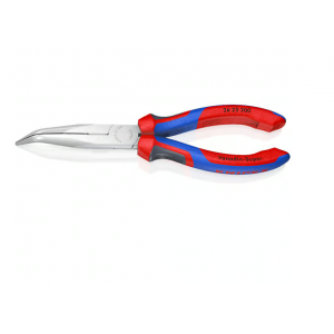 Pince à becs demi-ronds 200mm coudés 40° - Gainage bi-matière - Chromée - KNIPEX | 26 25 200