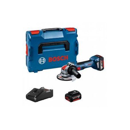 Meuleuse 125 mm gwx 18v-7 2x4,0ah + gal 18v-40 l-boxx - BOSCH | 0 601 9H9 105