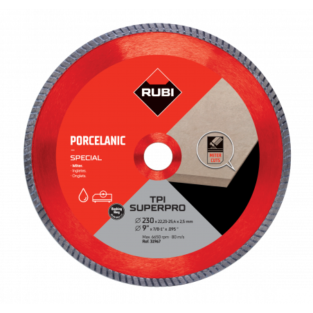 Disque TPI 230 MM SUPER PRO - RUBI | 31967