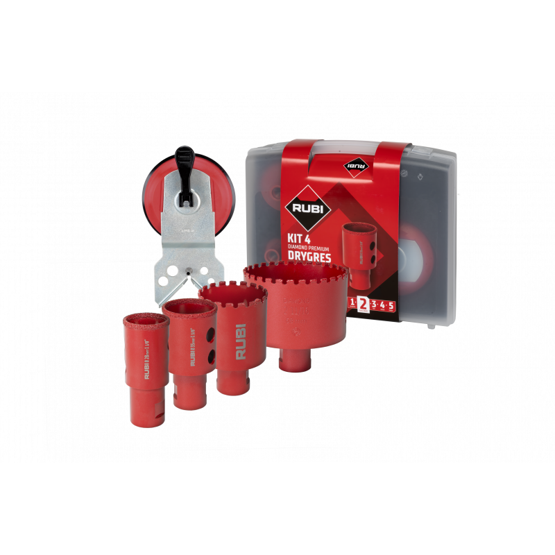 KIT 4 Trépans DRYGRES PREMIUM - RUBI | 51931