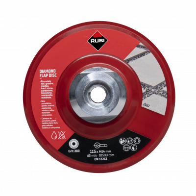 Disque LAM.DIAM.200 grain FINO.Ø115MM M14 - RUBI | 32931