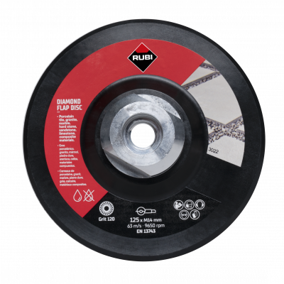 Disque LAM.100/120 grain MED.Ø125MM M14 - RUBI | 32938