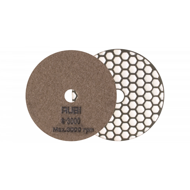 Disque diamant polissage et ponçage à sec Ø100 MM GR. 3000 - RUBI | 62976