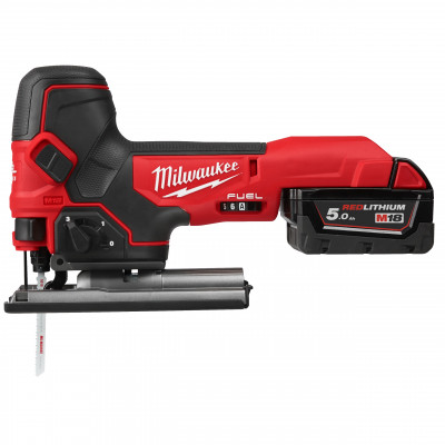 Scie sauteuse FUEL poignée pommeau 18V, 5Ah - M18 FBJS-502X - Milwaukee | 4933500556
