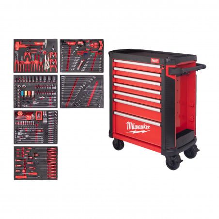 SERVANTE EQUIPÉE 78 CM TOOLGUARD 332 OUTILS - Milwaukee | 4932500753