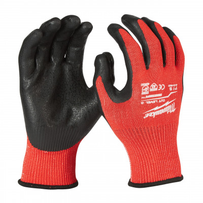 Gants anti-coupure NIVEAU 3/C -12 PC - Milwaukee